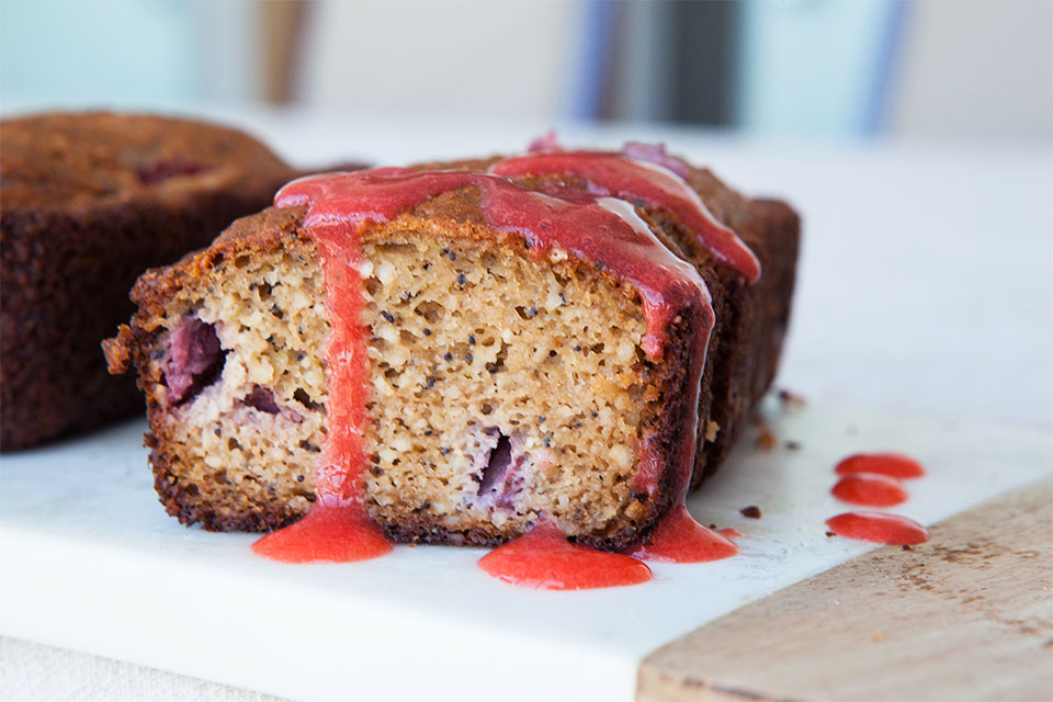 Strawberry Poppy Seed Paleo Bread