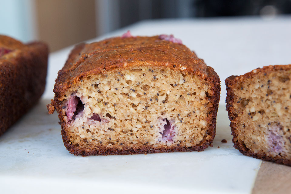 Strawberry Poppy Seed Paleo Bread