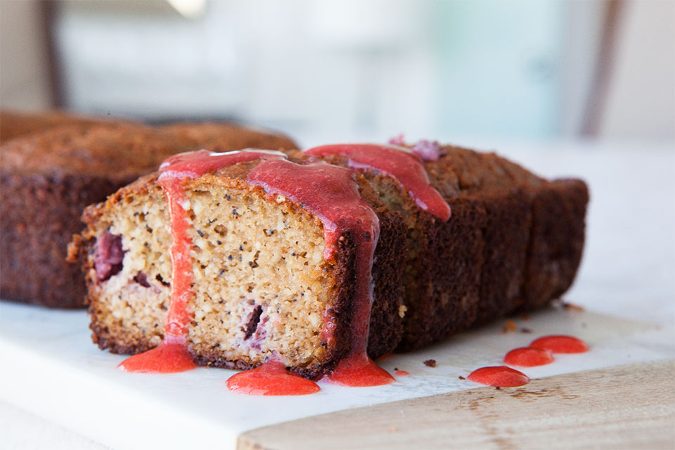 Strawberry Poppy Seed Paleo Bread