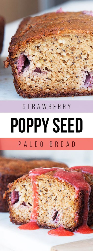 Strawberry Poppy Seed Paleo Bread