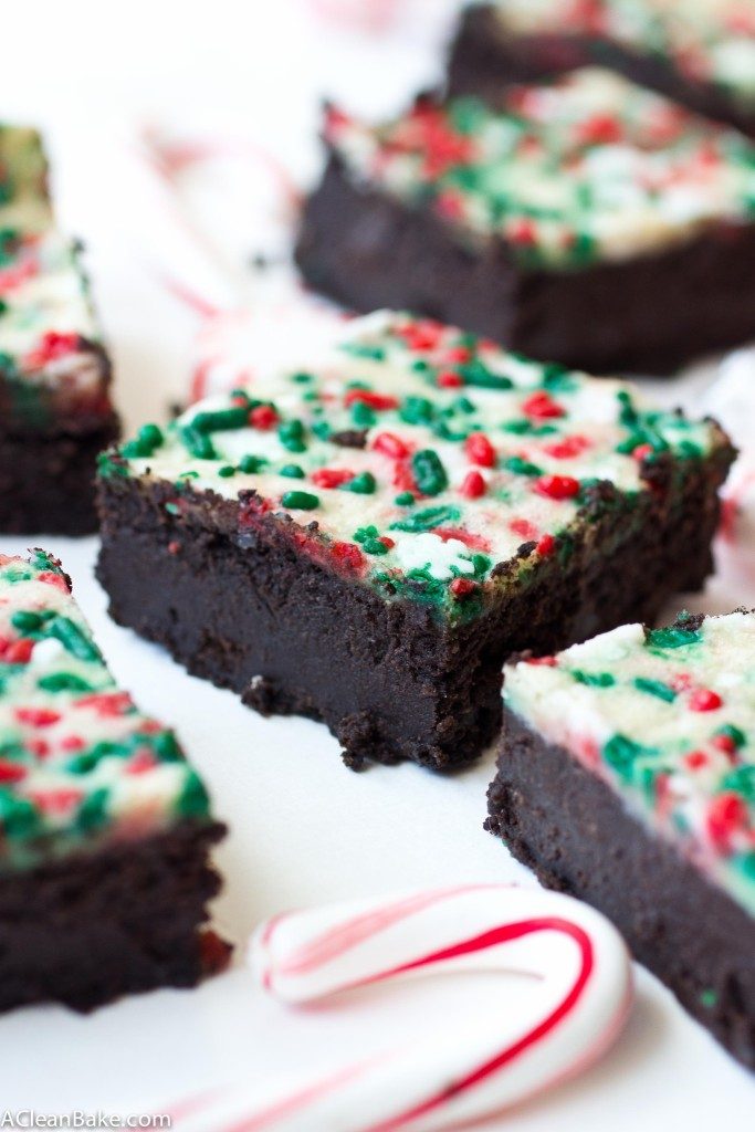 DARK CHOCOLATE PEPPERMINT BROWNIES