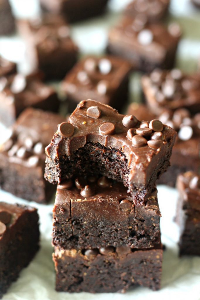 DOUBLE FUDGE ALMOND BUTTER BROWNIES {GRAIN FREE & PALEO}