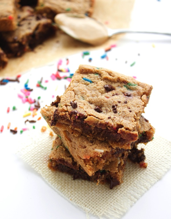 HEALTHY BIRTHDAY CAKE BROWNIES