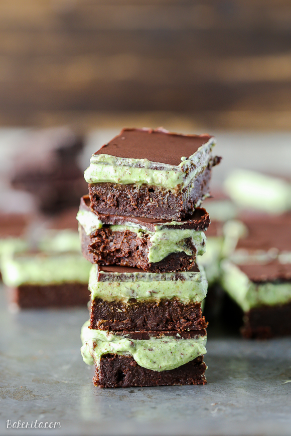 MINT CHOCOLATE CHIP BROWNIES (PALEO + GF)