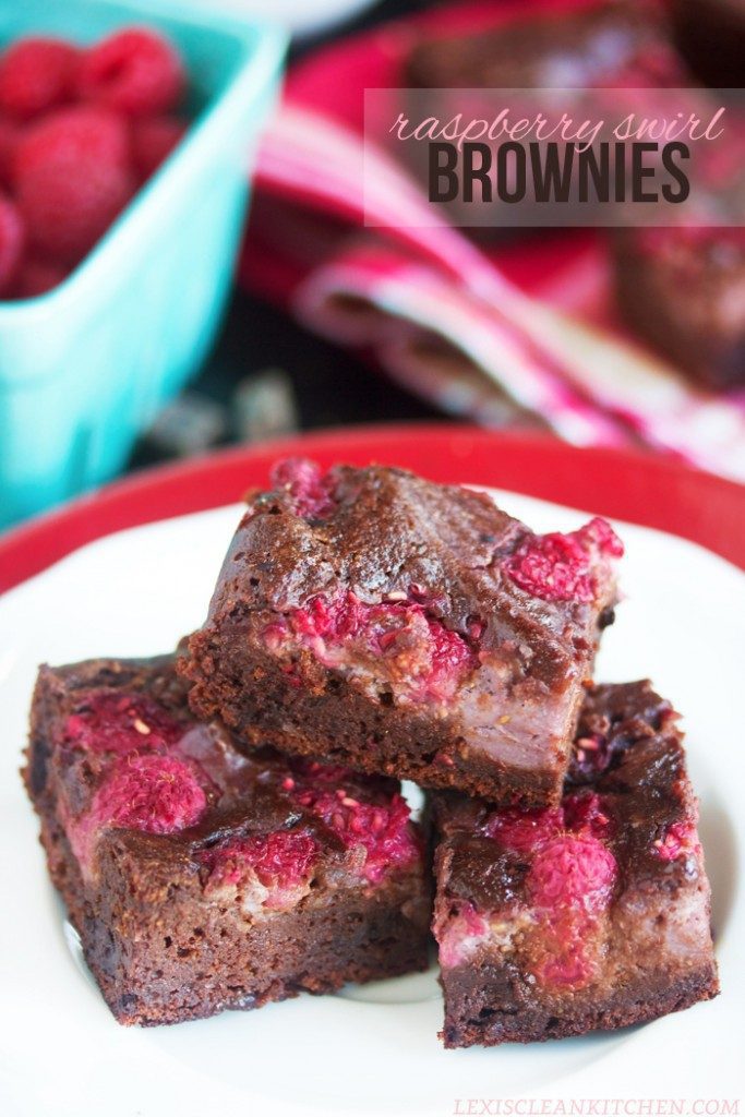 RASPBERRY SWIRL BROWNIES