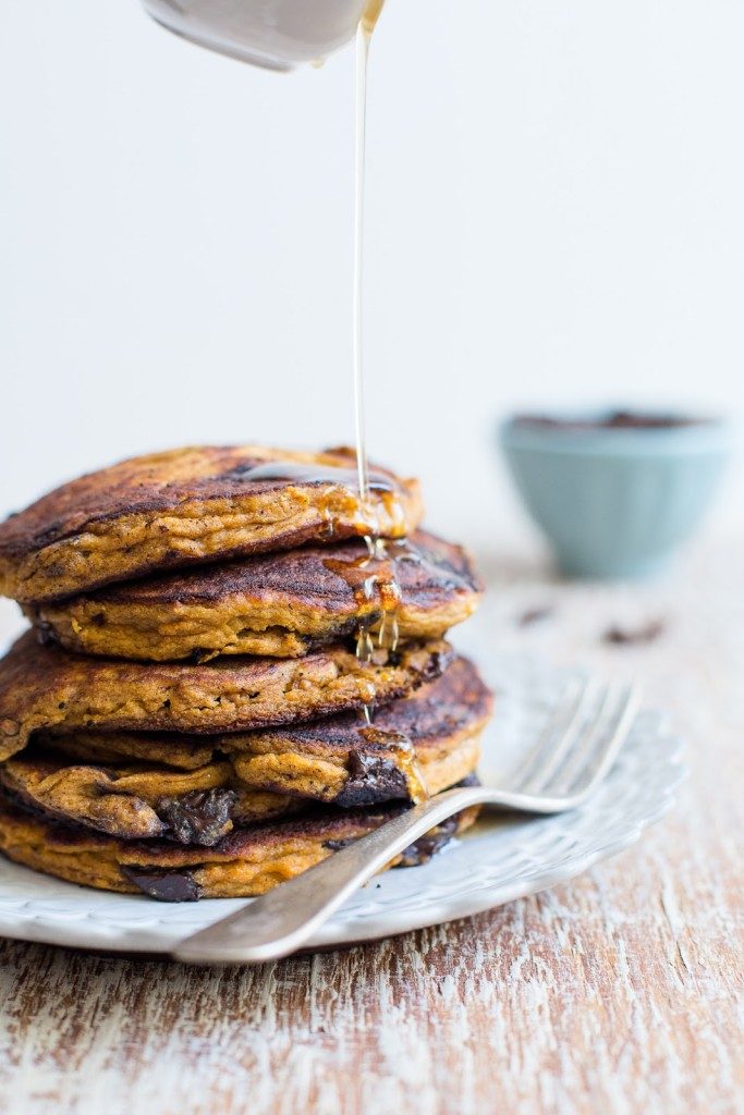 CHOCOLATE CHIP PUMPKIN PANCAKES