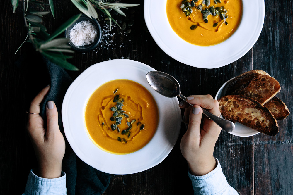 PUMPKIN, TURMERIC & GINGER SOUP