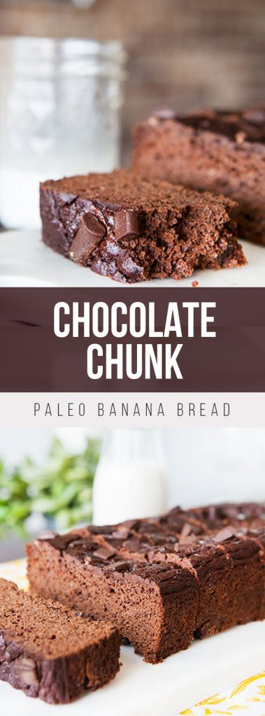 Paleo Chocolate Chunk Banana Bread