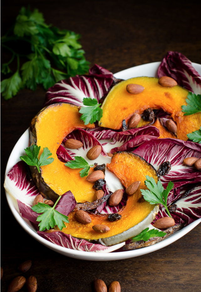 ROAST PUMPKIN AND RADICCHIO SALAD