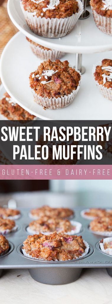 Sweet Raspberry Paleo Muffins