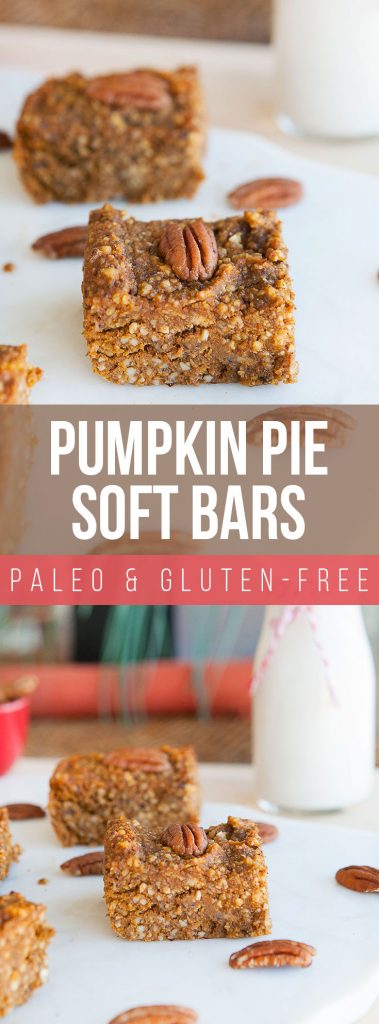 Pumpkin Pie Paleo Soft Bars