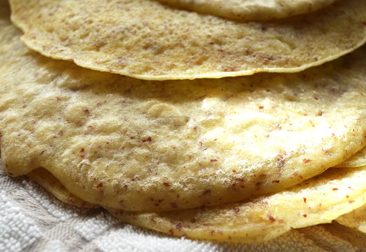 WARM, CRISPY PALEO TORTILLAS