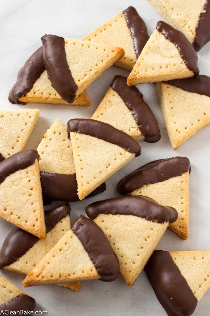 CHOCOLATE-DIPPED GRAIN FREE SHORTBREAD