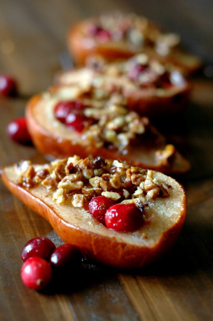CRANBERRY BAKED PEARS