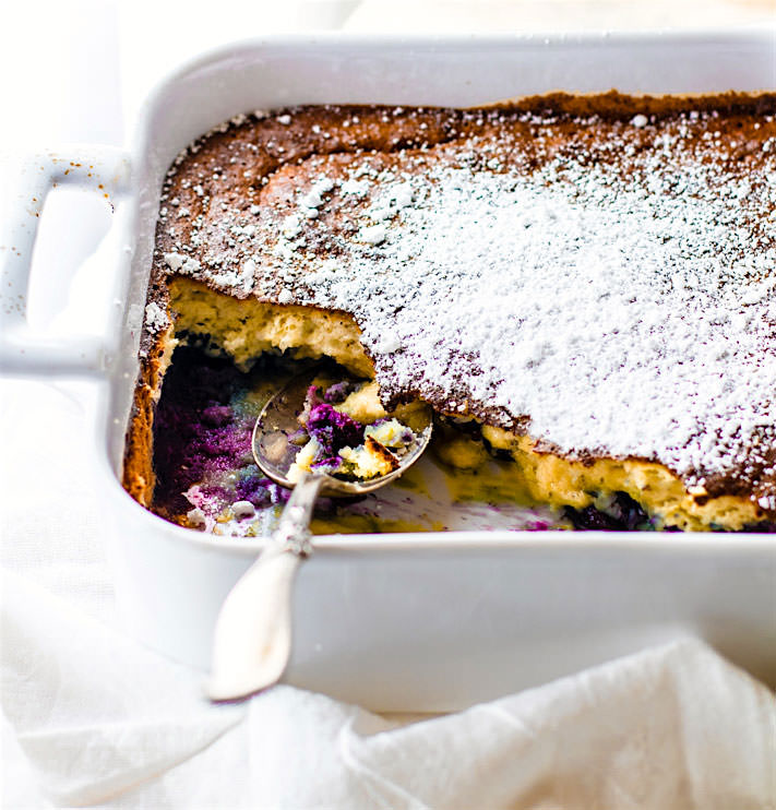 DREAMY PALEO BLUEBERRY COCONUT SOUFFLÉ BAKE