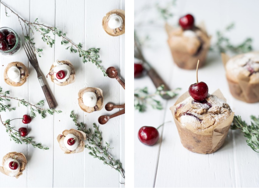 GLUTEN FREE PALEO CHERRY MUFFINS