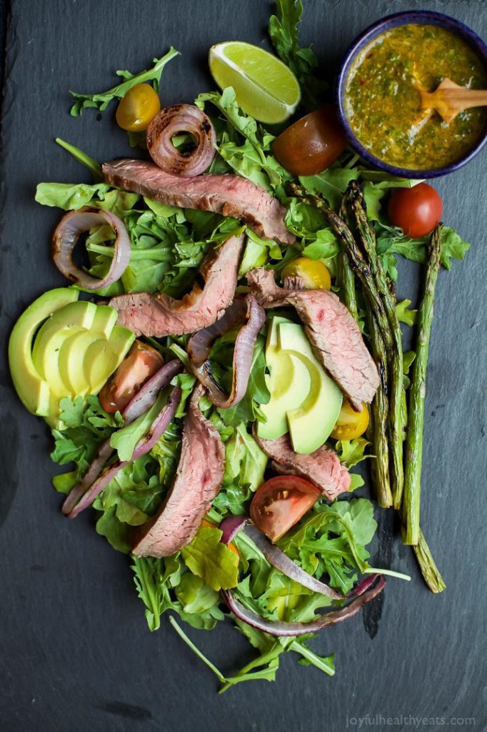 CALIFORNIA STEAK SALAD WITH CHIMICHURRI DRESSING