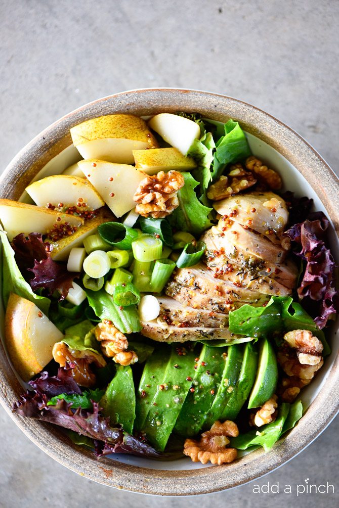 FALL CHICKEN AVOCADO PEAR SALAD