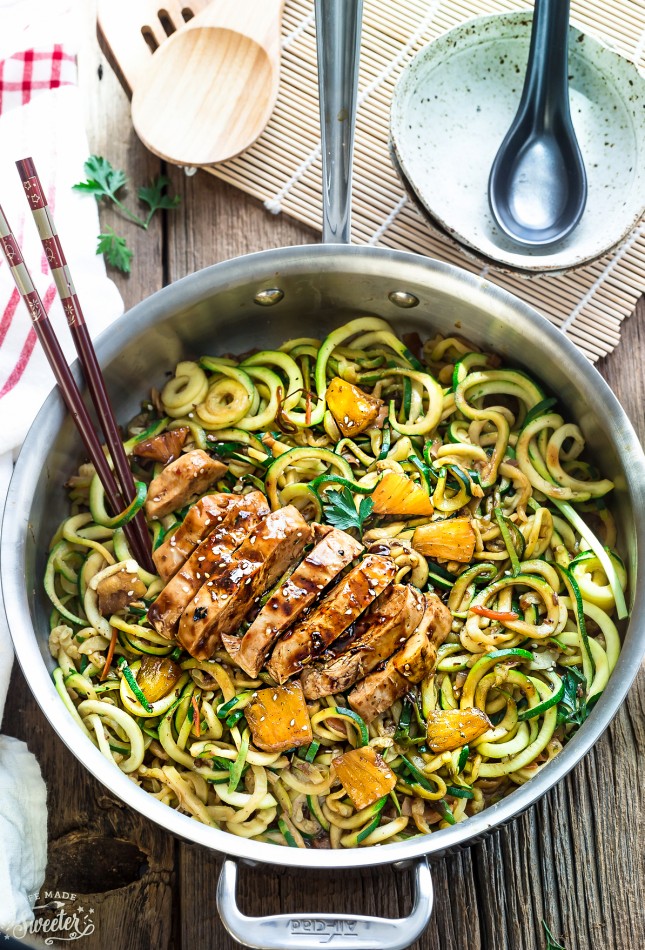 ONE POT TERIYAKI CHICKEN ZOODLES