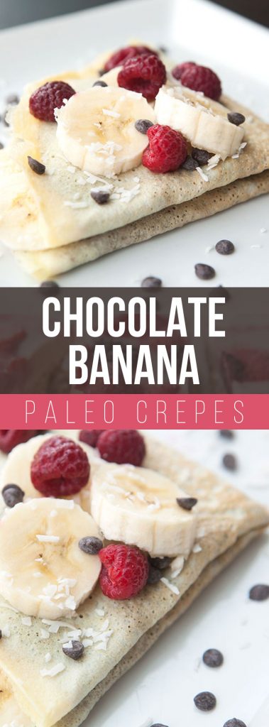 Chocolate Banana Paleo Crepe