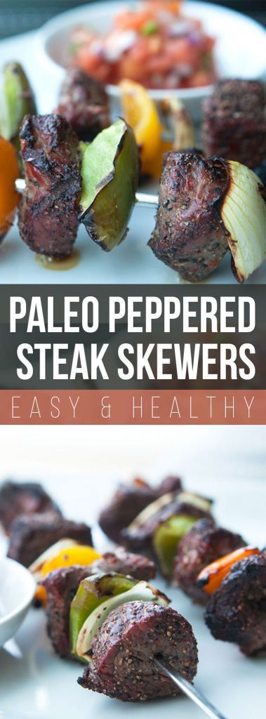 Peppered Steak Skewers