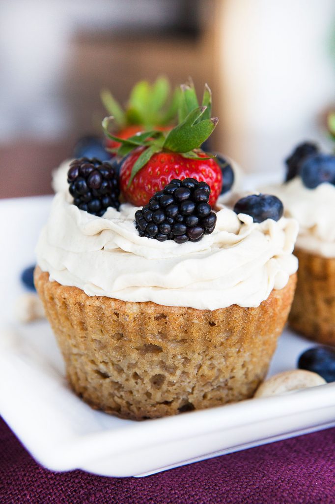 Paleo Vanilla Cupcakes with Whipped Buttercream