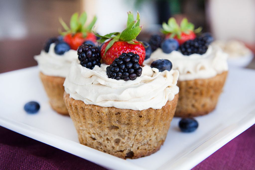 Paleo Vanilla Cupcakes with Whipped Buttercream