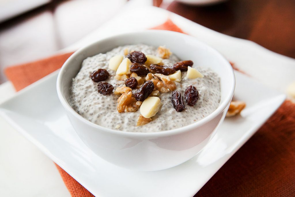 White Chocolate Chia Pudding