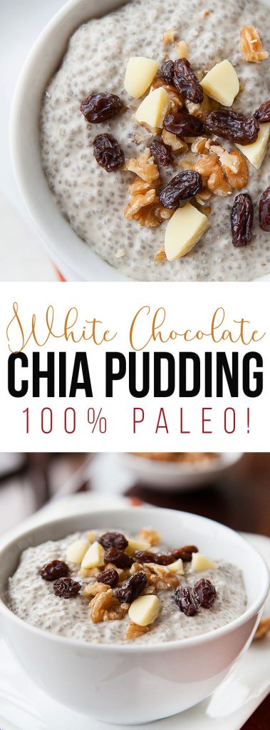 White Chocolate Chia Pudding