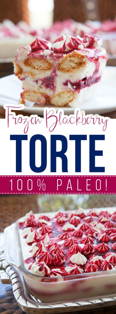 Frozen Blackberry Torte