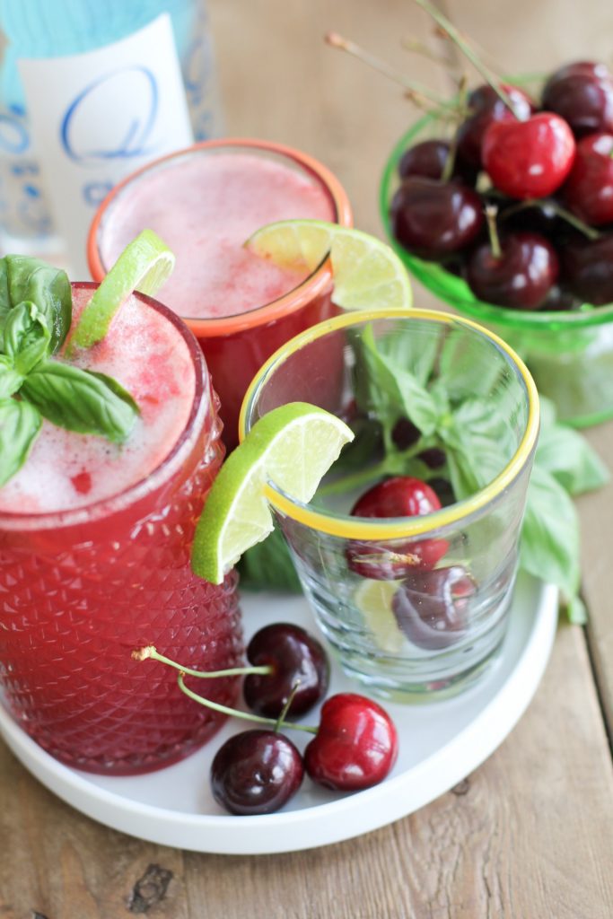 BASIL INFUSED CHERRY LIMEADE