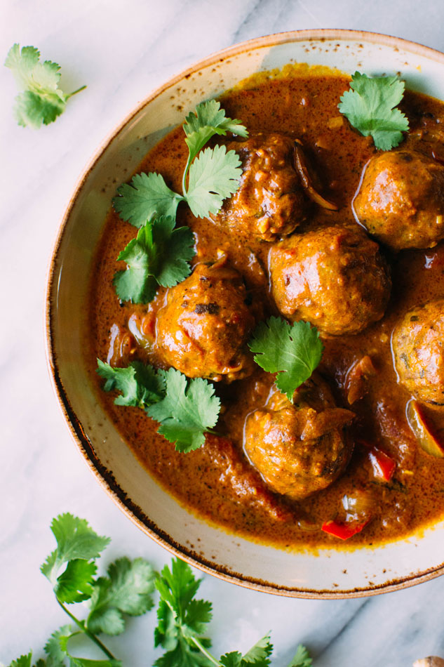 BEST EVER PALEO CURRIED PORK MEATBALLS