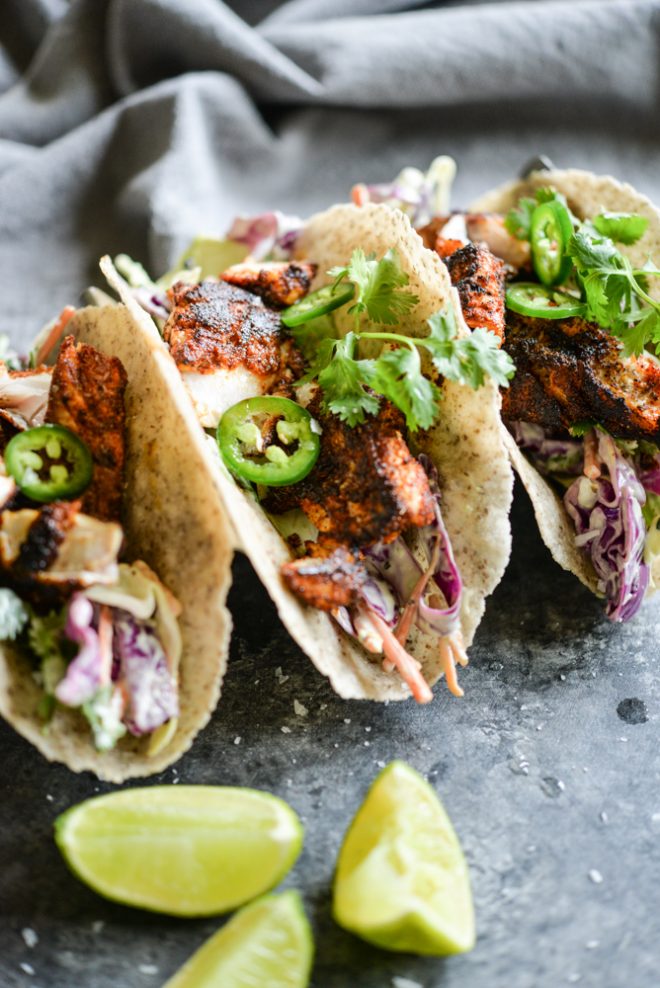 BLACKENED FISH TACOS