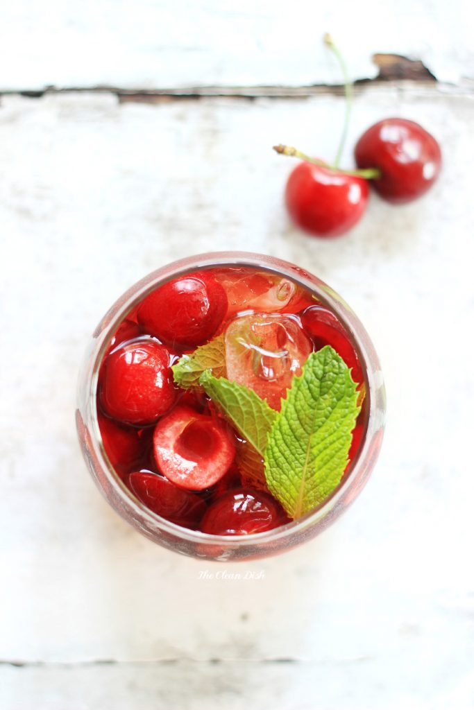 CHERRY MINT SANGRIA WITH KIRSCHWASSER