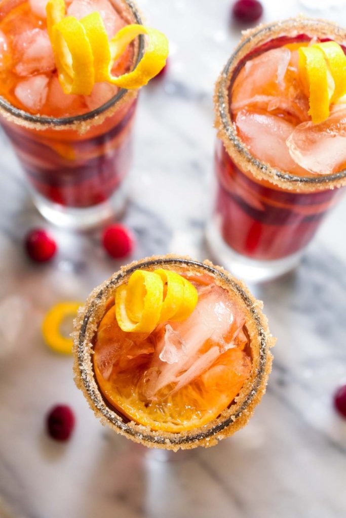 CRANBERRY ORANGE KOMBUCHA SANGRIA