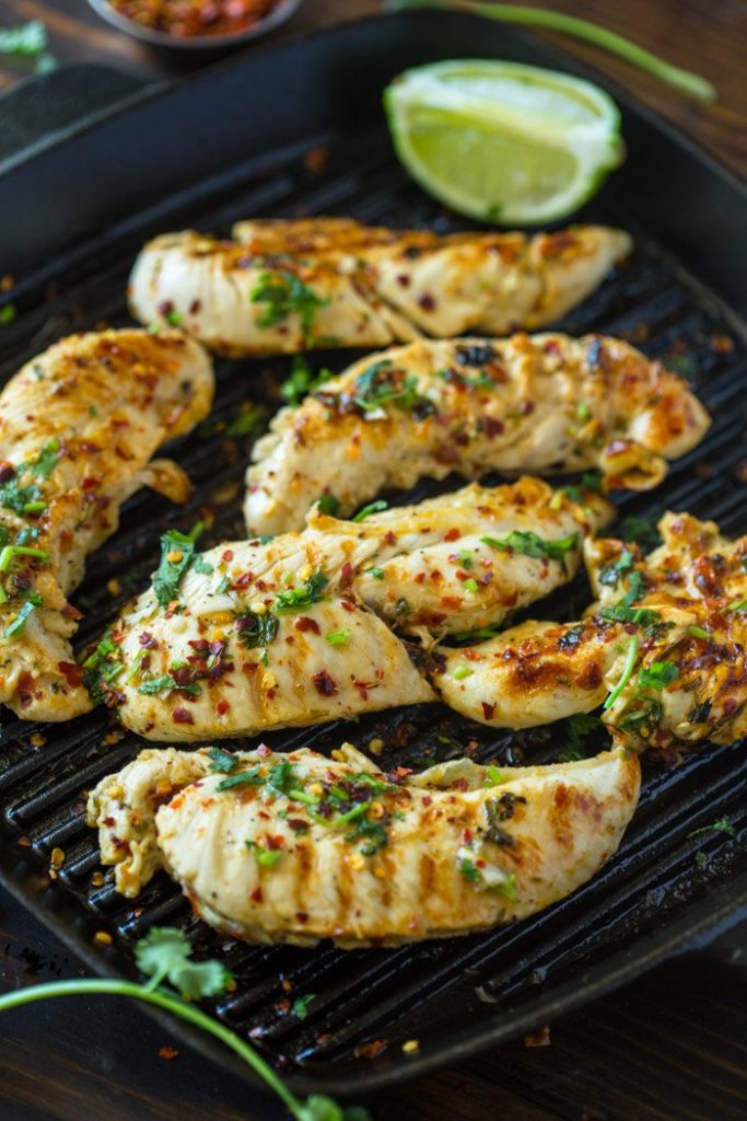 GRILLED CHILI CILANTRO LIME CHICKEN