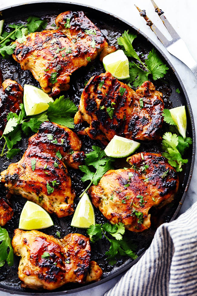 GRILLED HONEY LIME CILANTRO CHICKEN