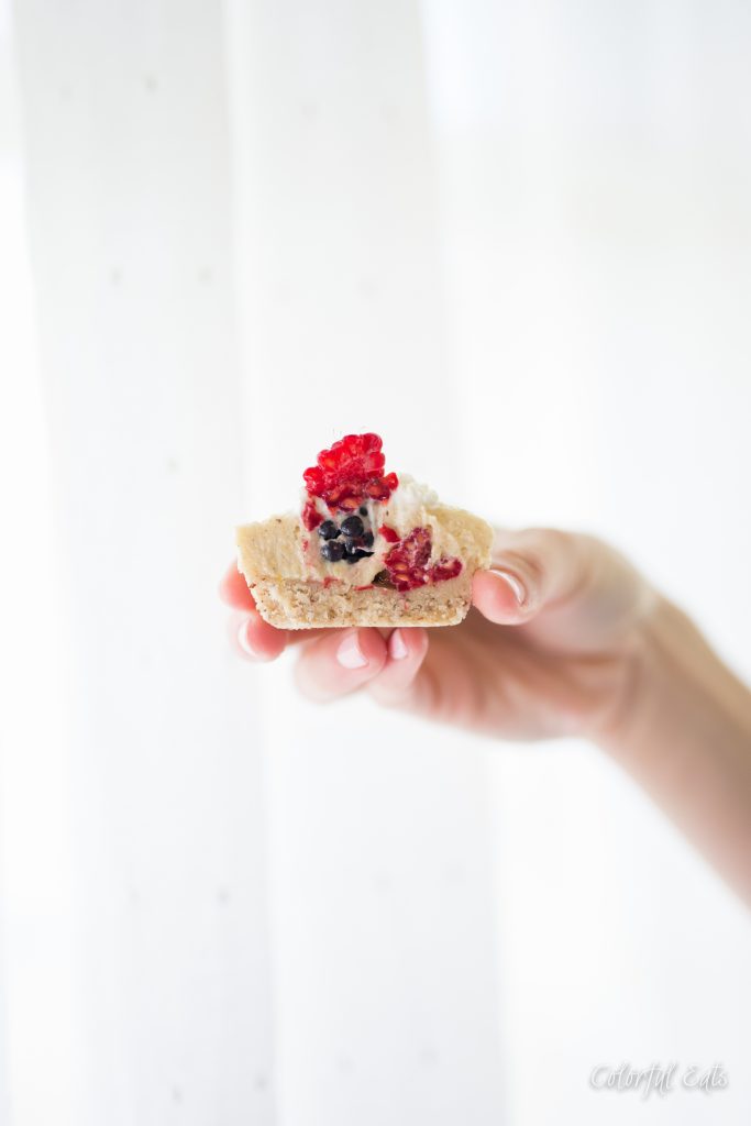 PALEO VANILLA BEAN, BERRY CHEESECAKE BITES