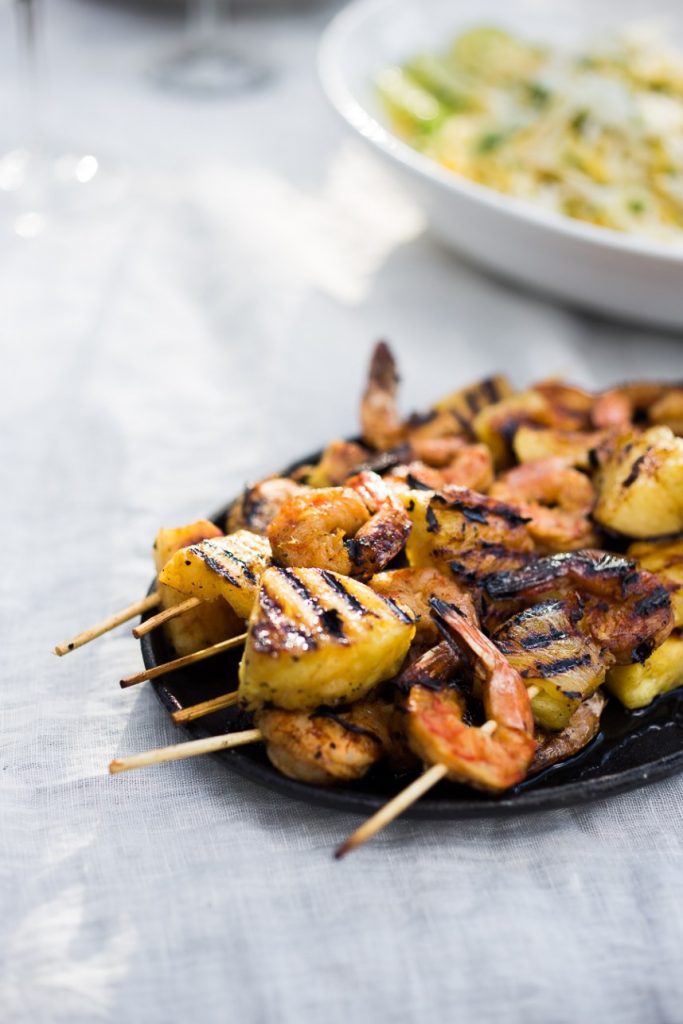 PINEAPPLE CHIPOTLE SHRIMP SKEWERS