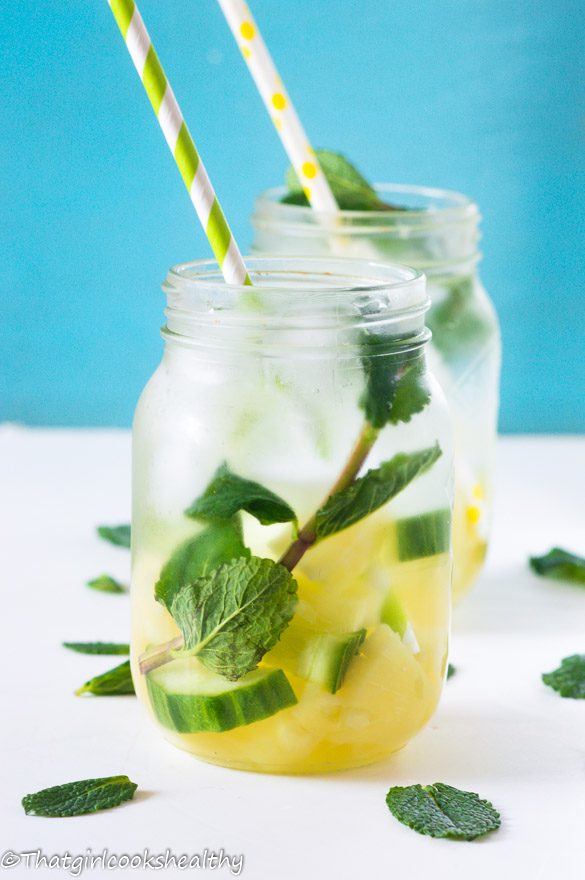 PINEAPPLE MINT INFUSED WATER