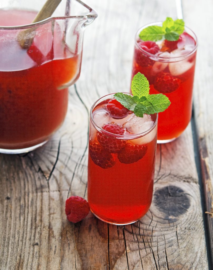 RASPBERRY MINT ICED TEA