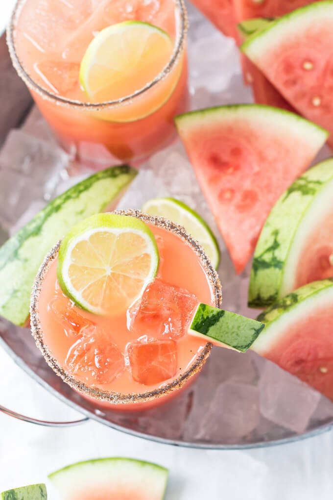 SALTED WATERMELON MARGARITAS