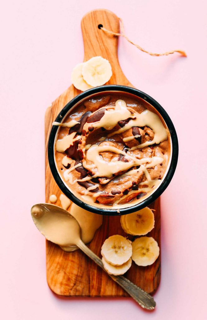 TAHINI CHOCOLATE BANANA SOFT SERVE