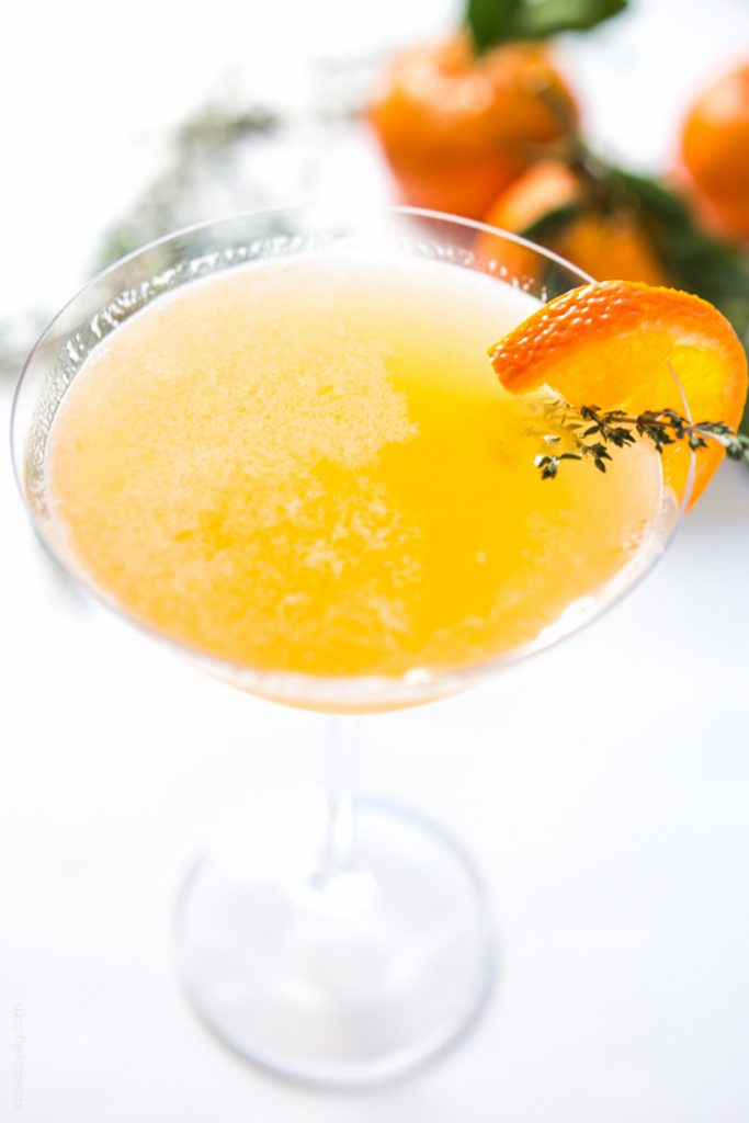 TANGERINE AND THYME MARTINI