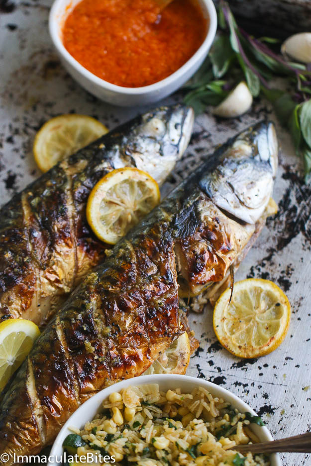 WHOLE GRILLED MACKEREL