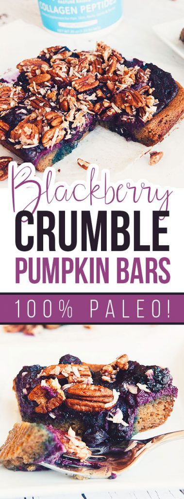 Blackberry Crumble Pumpkin Bars