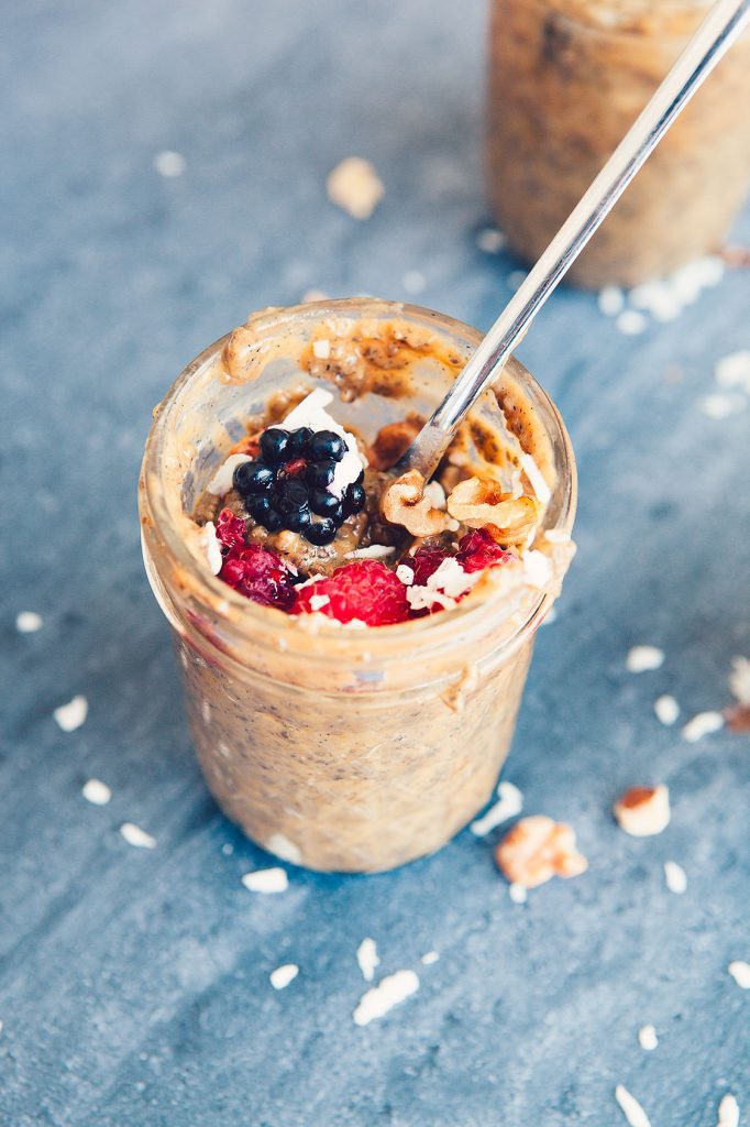 Pumpkin Blueberry Chia Seed Puddings