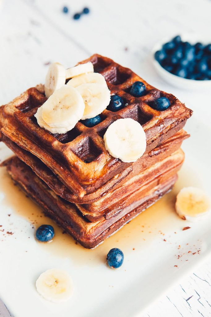 Banana Protein Paleo Waffles