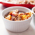 Paleo Vanilla Peach Cobbler