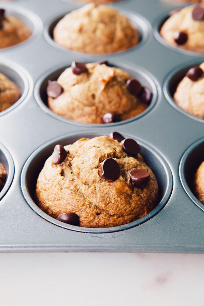 Blender Banana Bread Muffins